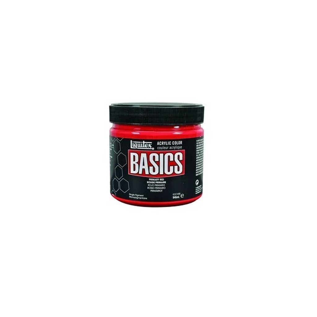 Basics 946Ml Primary Red 415