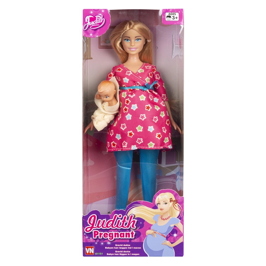 Judith gravid med baby ass