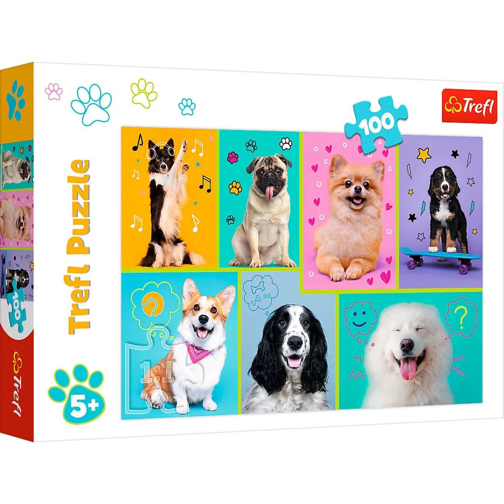 Puslespil In the world of dogs 100 brikker