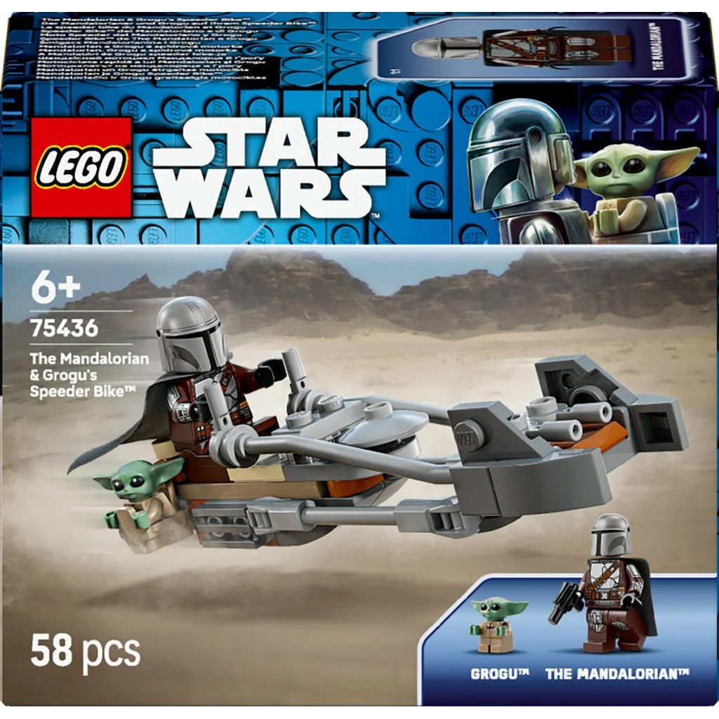 75436 LEGO Star Wars&trade; Mandalorianeren og Grogus speederbike