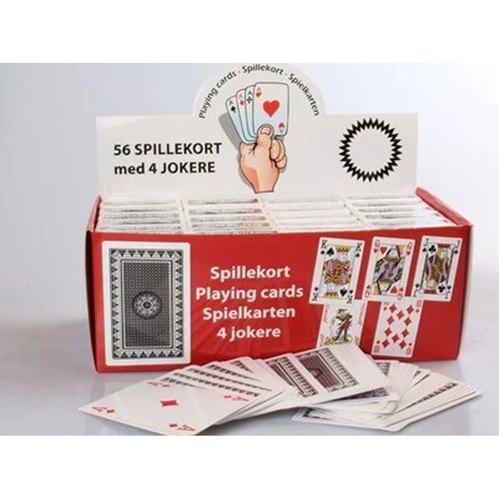 Spillekort med 4 jokere