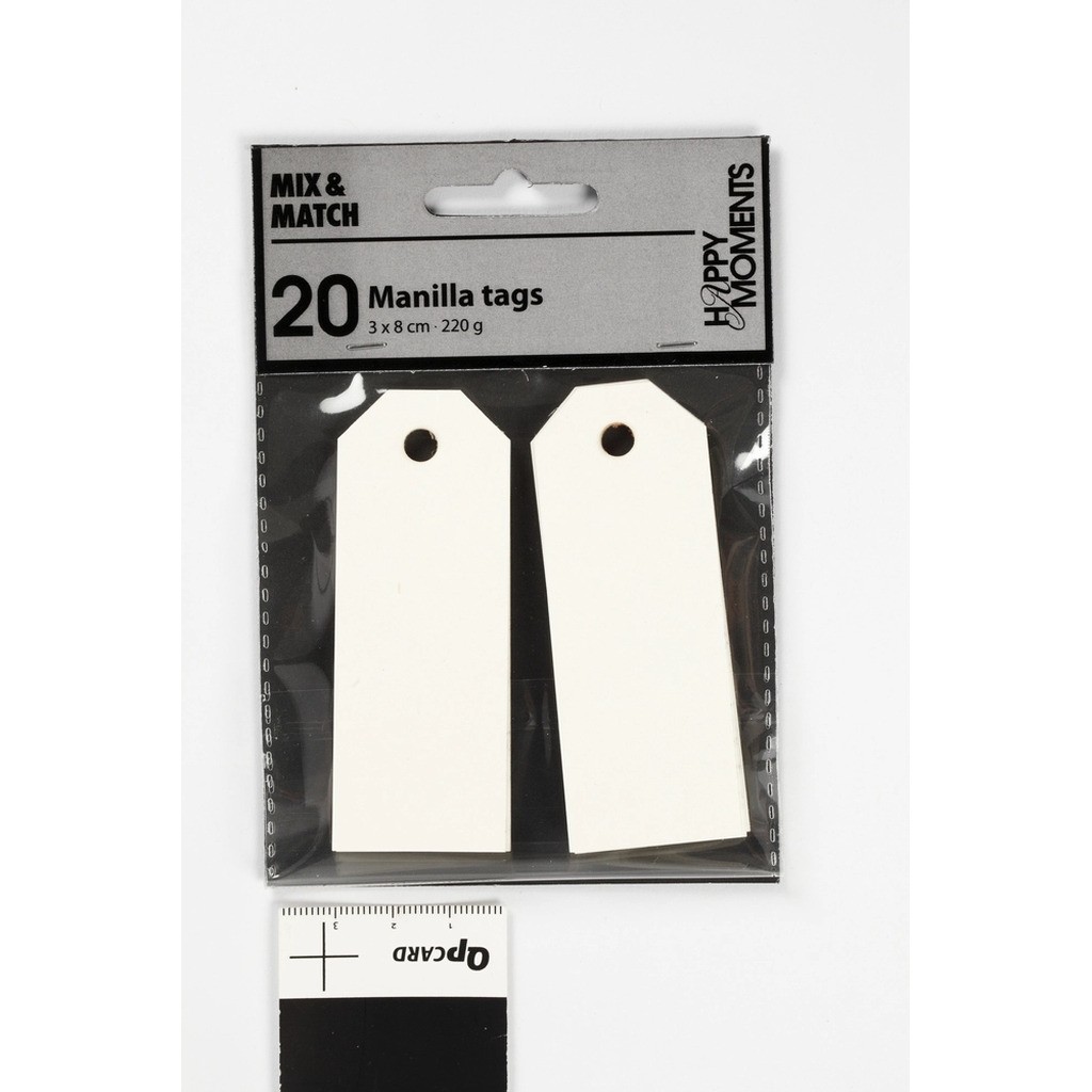 Manilla mærker råhvid 220g 20stk