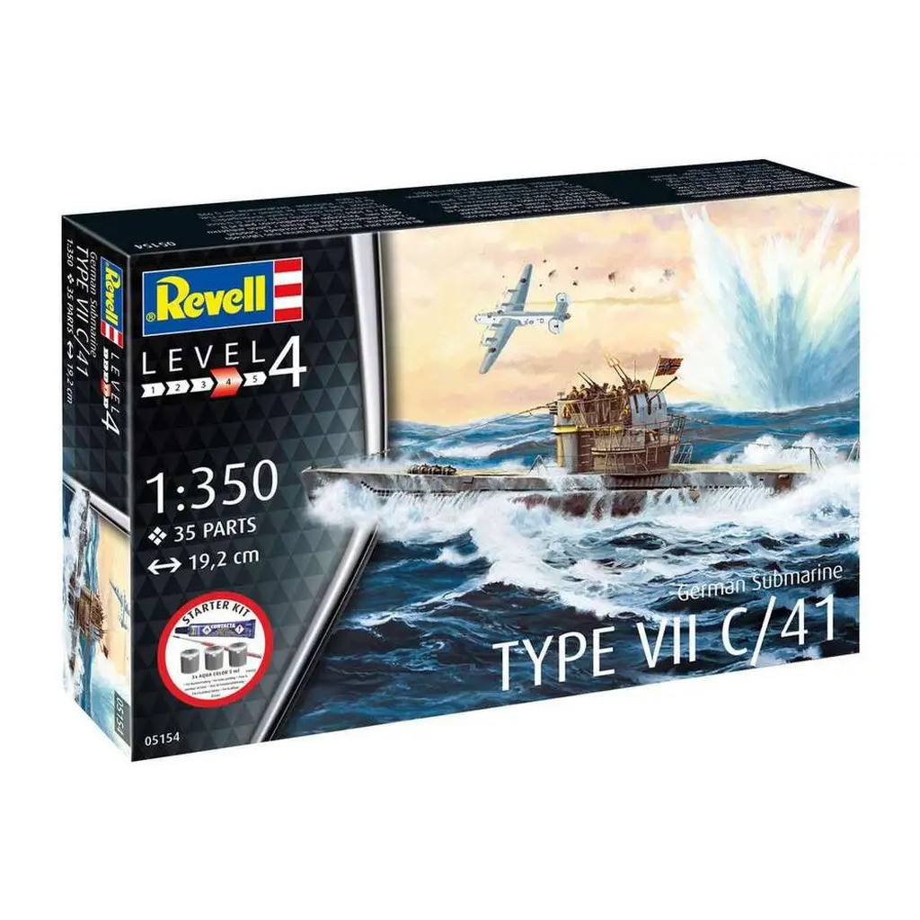 Starter Kit German Submarine Type VII C/41 1:350