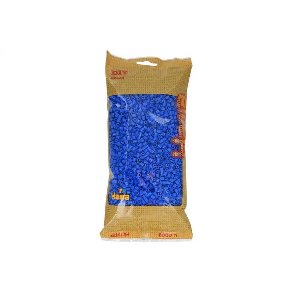 Hama midi perler 6000stk lyseblå