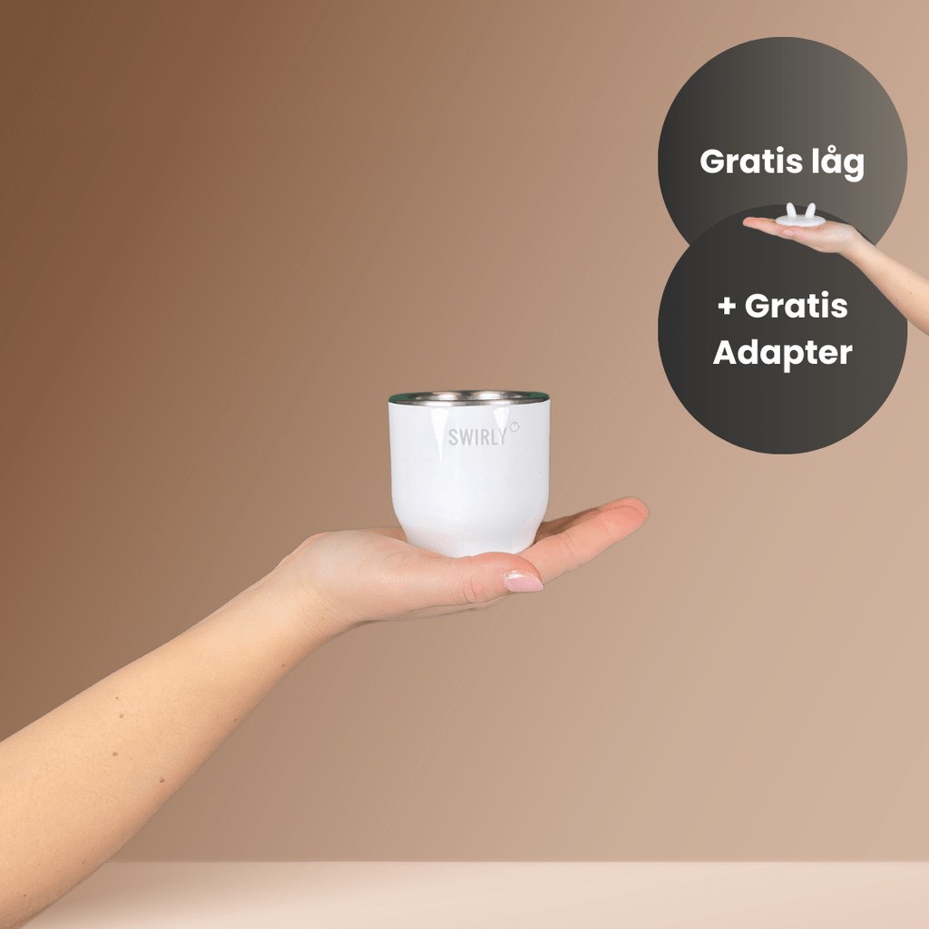 Swirly Flaskevarmer - Gratis Nuk Perfect Match adapter / Hvid