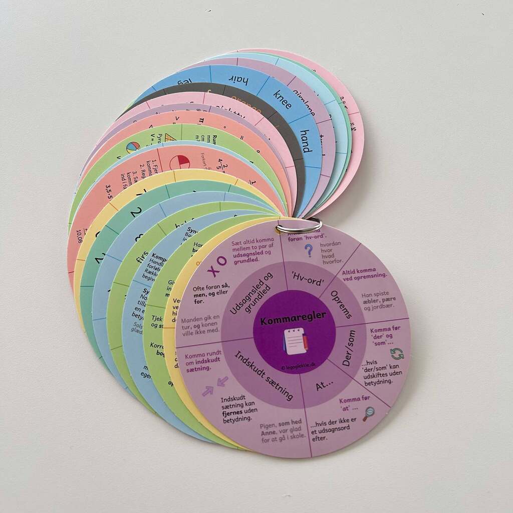 0. - 10. klasse - Færdigtrykte Leg&Lektie skolecirkler