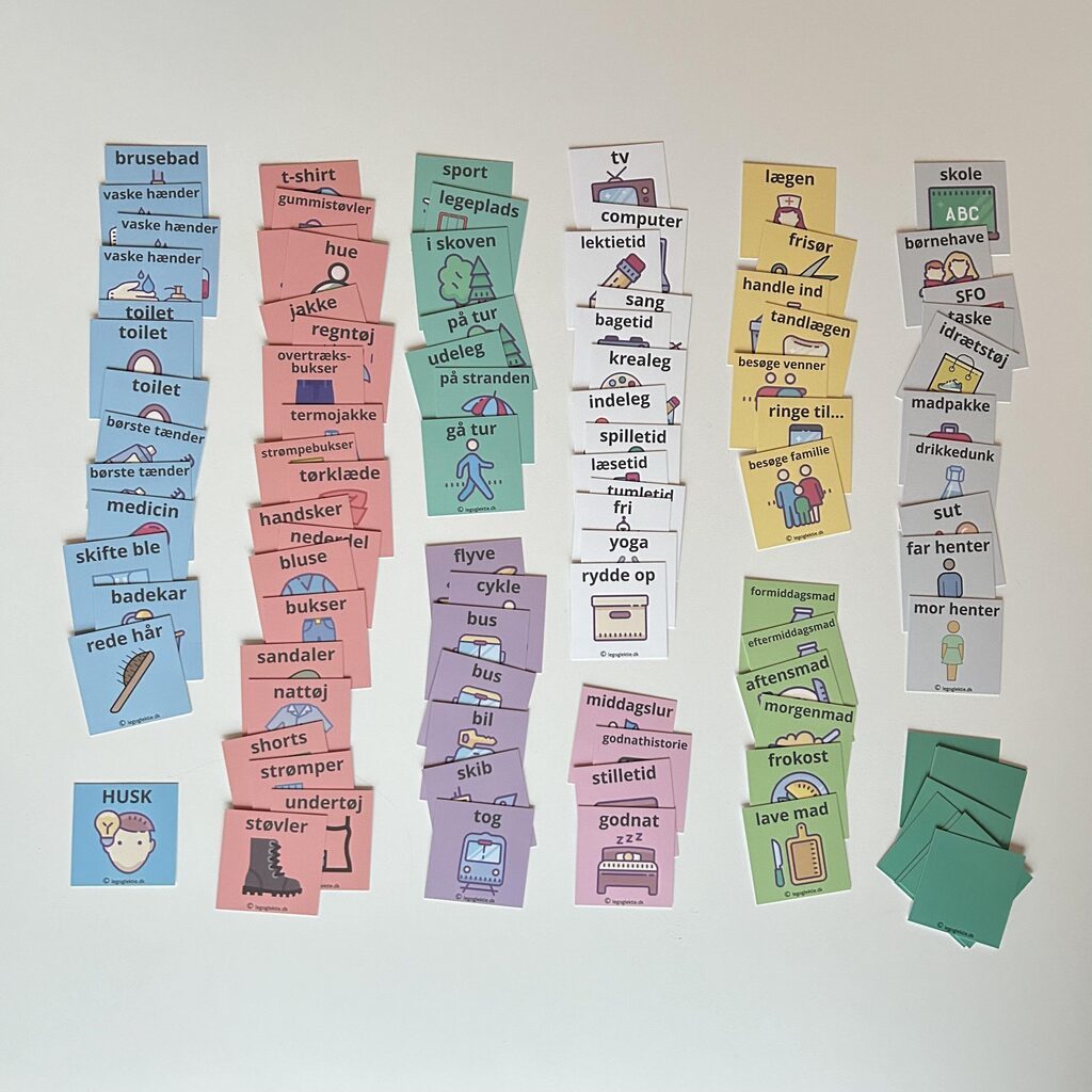 Min dag - KUN piktogrammer (5 x 5 cm)