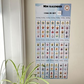 Kalender til børn pakke - overblik og struktur
