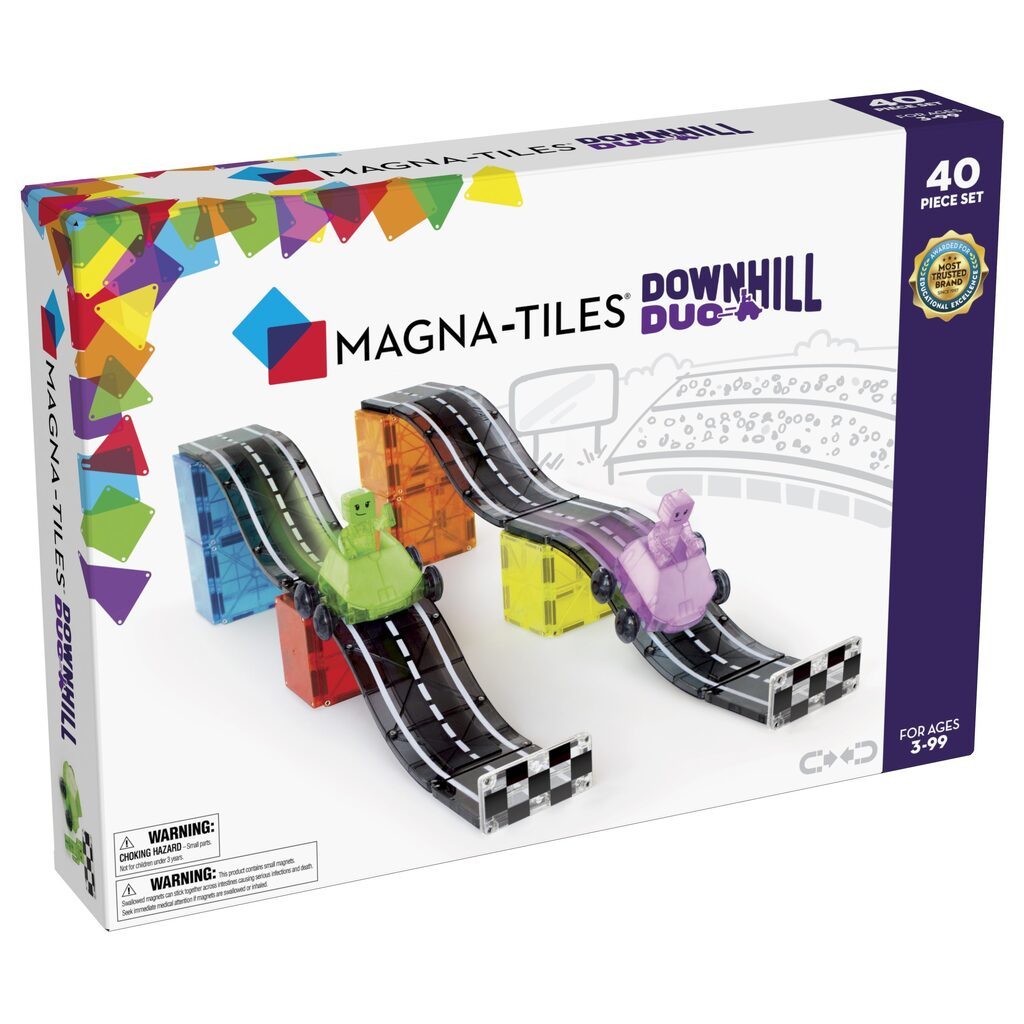 MAGNA-TILES racerbane med 2 biler 40 dele