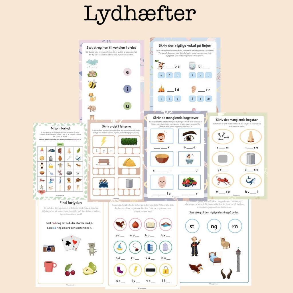 Lær bogstavernes lyde (Print selv)