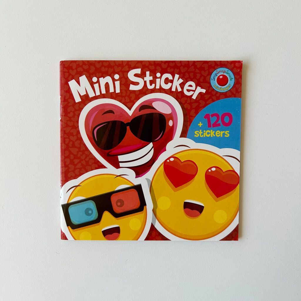 Mini klistermærker - smileys 120 stk