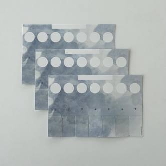 3 x grå rutineflapper - KUN rutineflapper + velcro