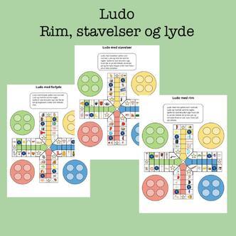 Billedludo med rim, stavelser og lyde (Print selv)