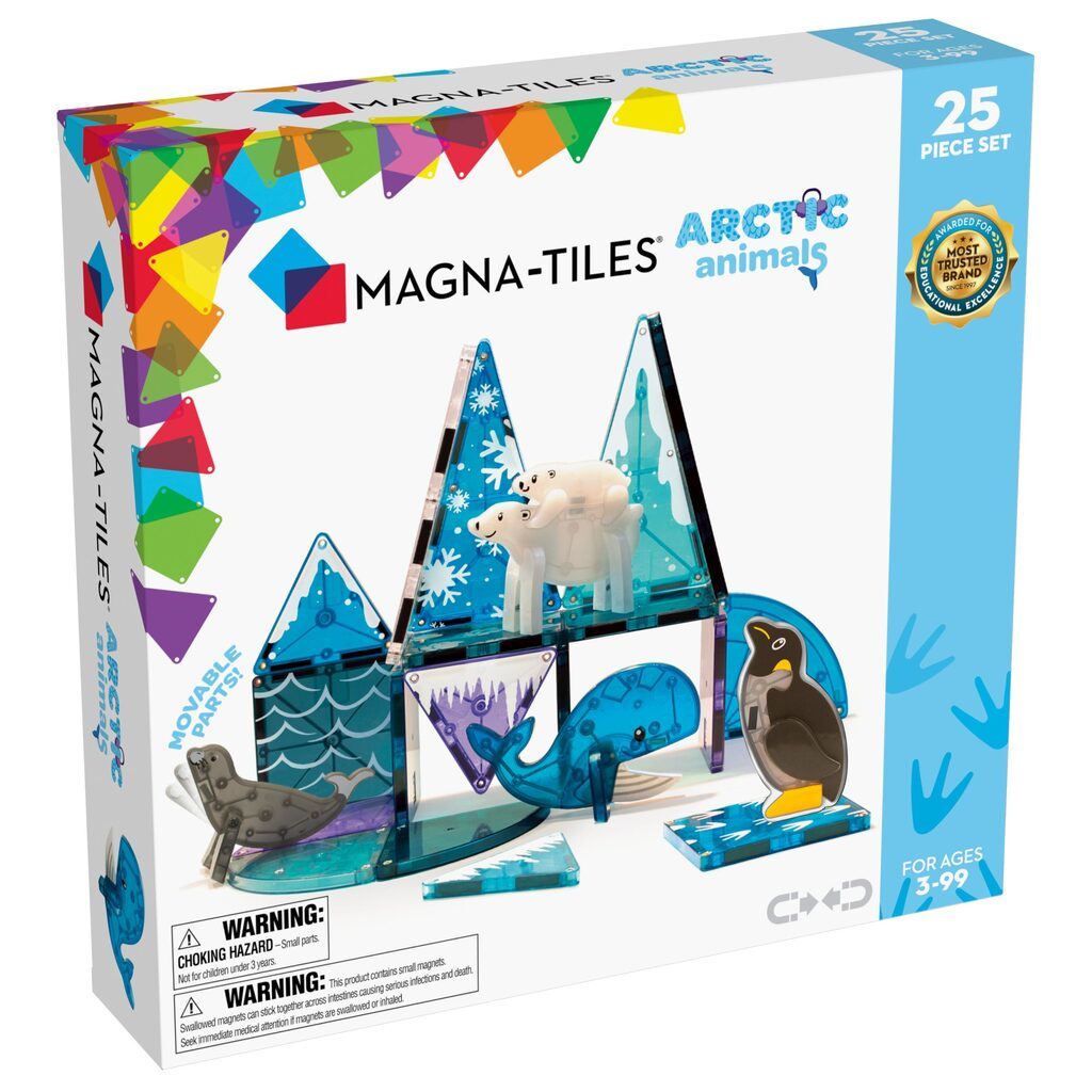 MAGNA-TILES med arktiske dyr 25 stk