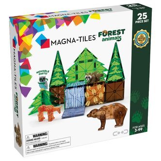 MAGNA-TILES med skovens dyr 25 stk