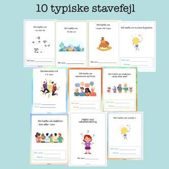 10 typiske stavefejl - dansk 4. - 7. klasse (Print selv)