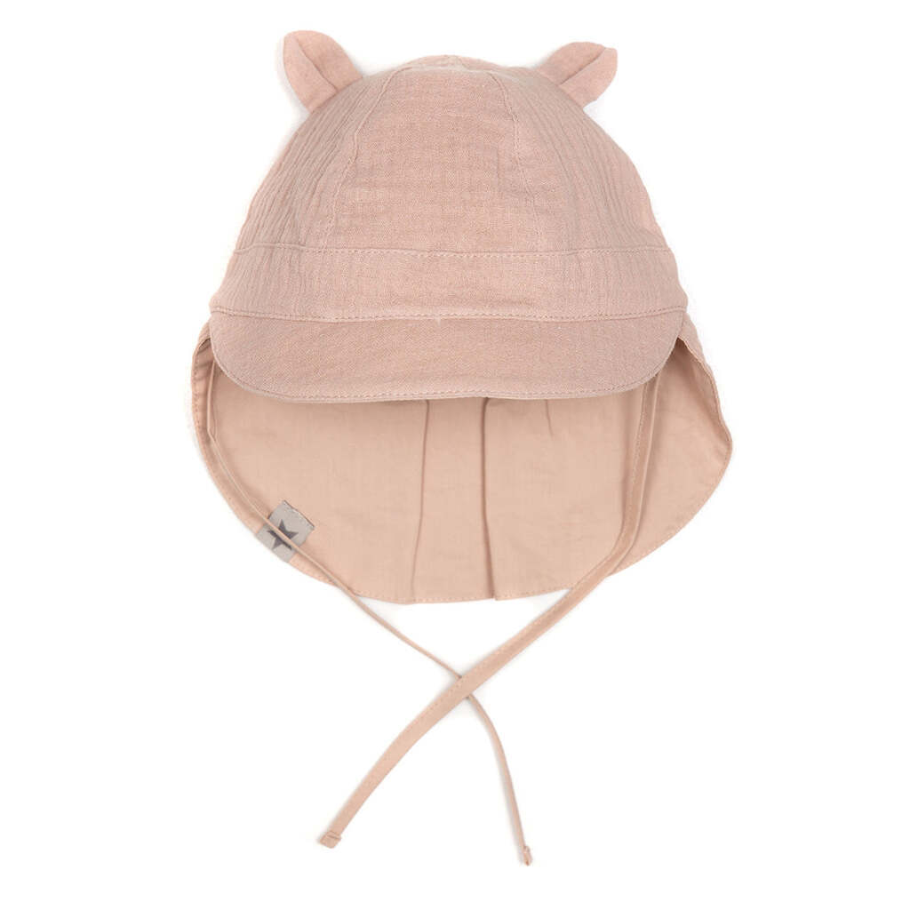 Huttelihut Summerhat Reverse Muslin Safari - Old Rose - 3-6 mdr.