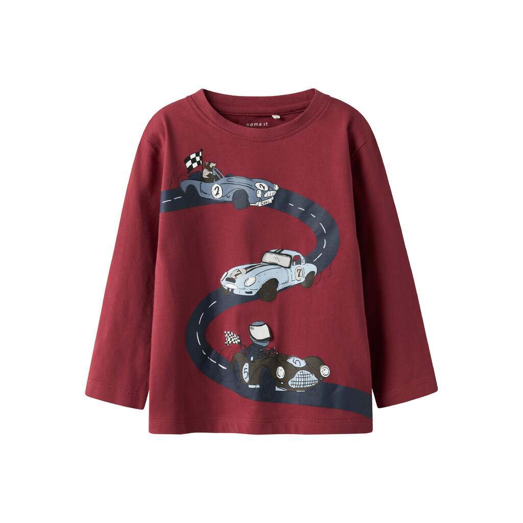 Name It Rolf LS Top - Burnt Russet - 92 cm