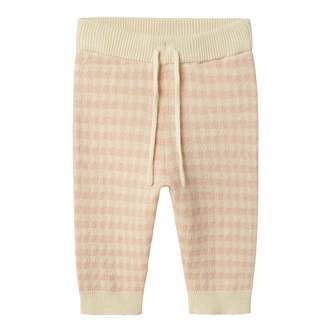 Lil Atelier Nadie Knit Pants - Cameo Rose - 68 cm