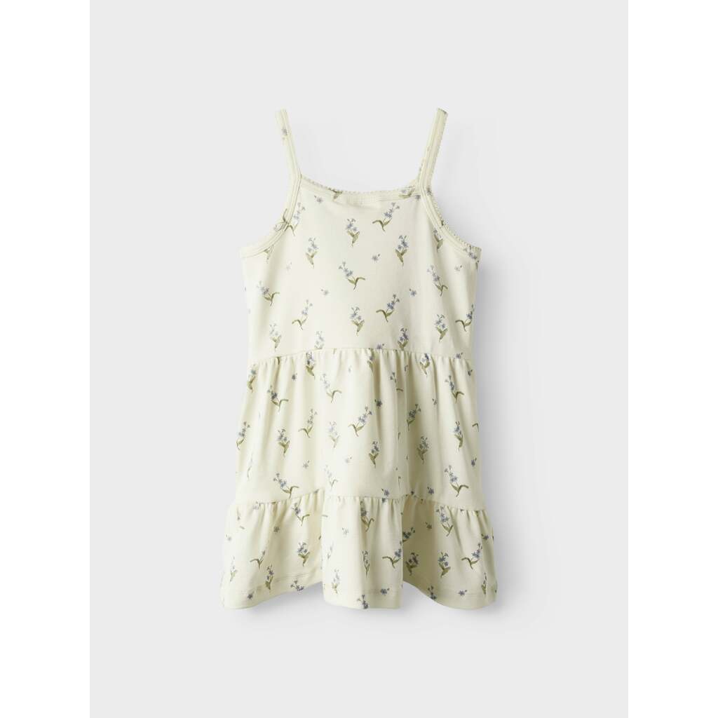 Lil Atelier Gayo San Strap Dress - Coconut Milk/Forget med not - 92 cm