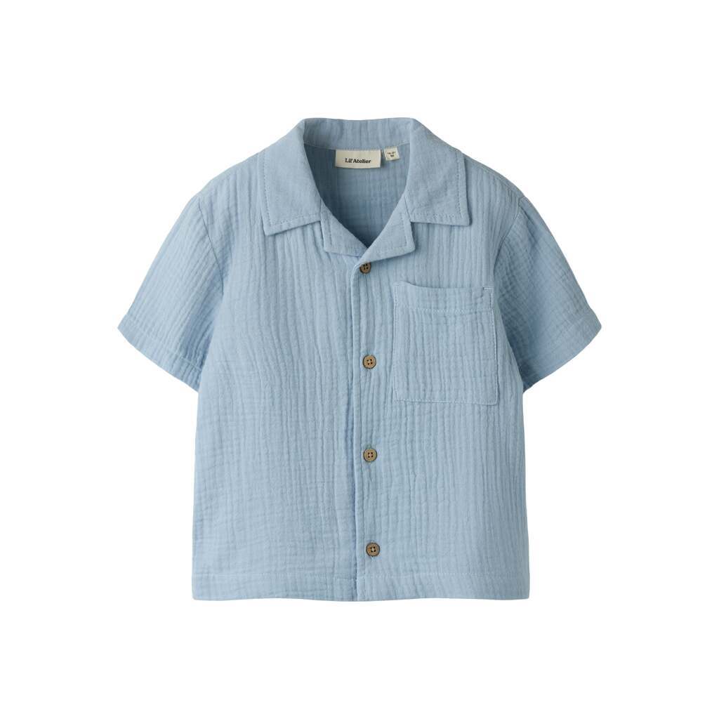 Lil Atelier Fulina SS Shirt - Zen Blue - 92 cm