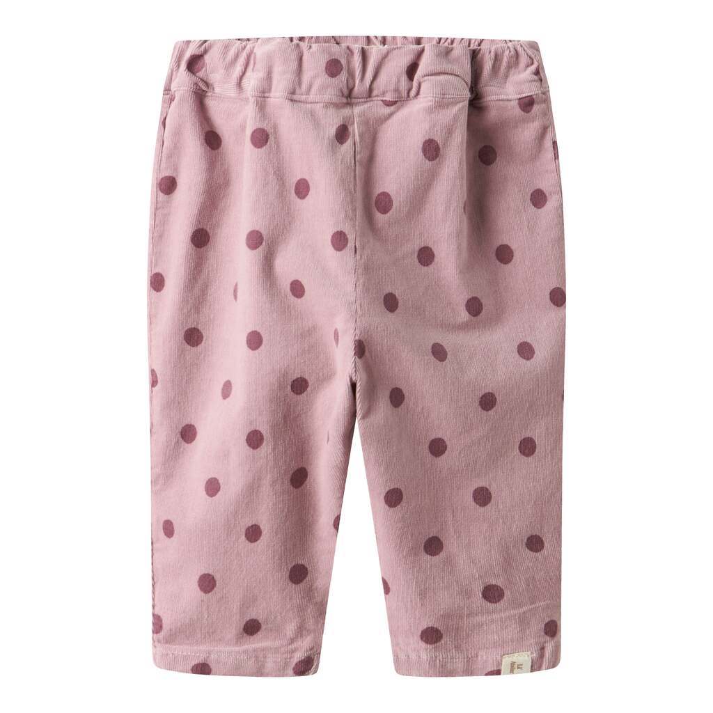 Lil Atelier Somba Loose Cord Pants - Violet Ice - 68 cm
