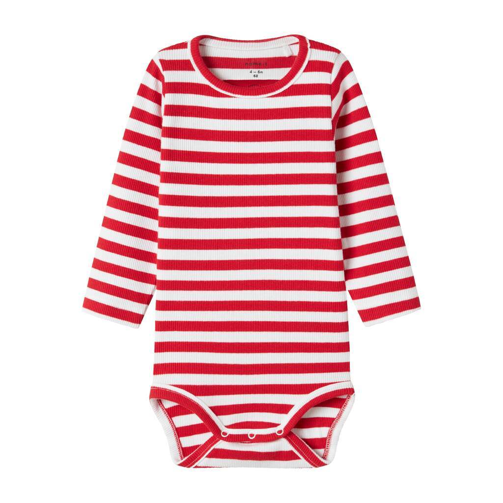 Name It Folisa Body -  Bright White/Chinese Red - 50 cm
