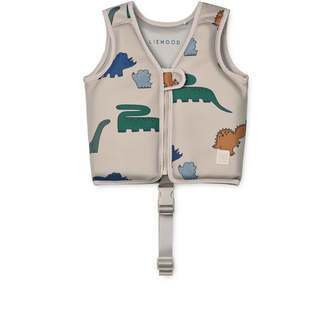 Liewood Dove Badevest - Dinosaurs / Mist - 1-2 år / 11-15 Kg