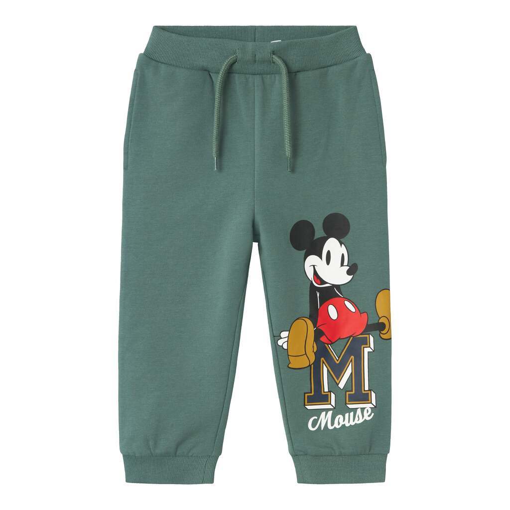 Name It Nayel Mickey Mouse sweat pants - Dark Forest - 86 cm
