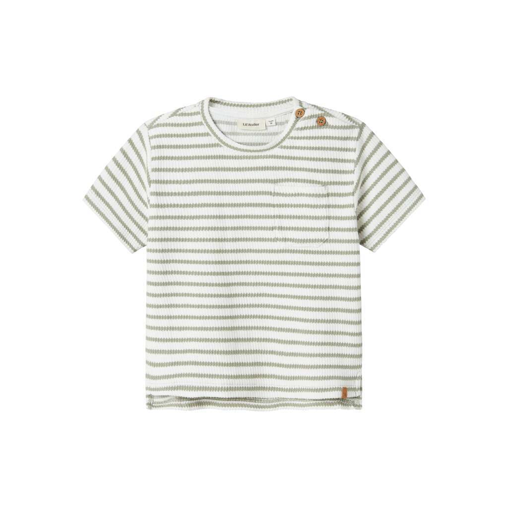 Lil Atelier Tadeo Loose Top - Seagrass - 92 cm