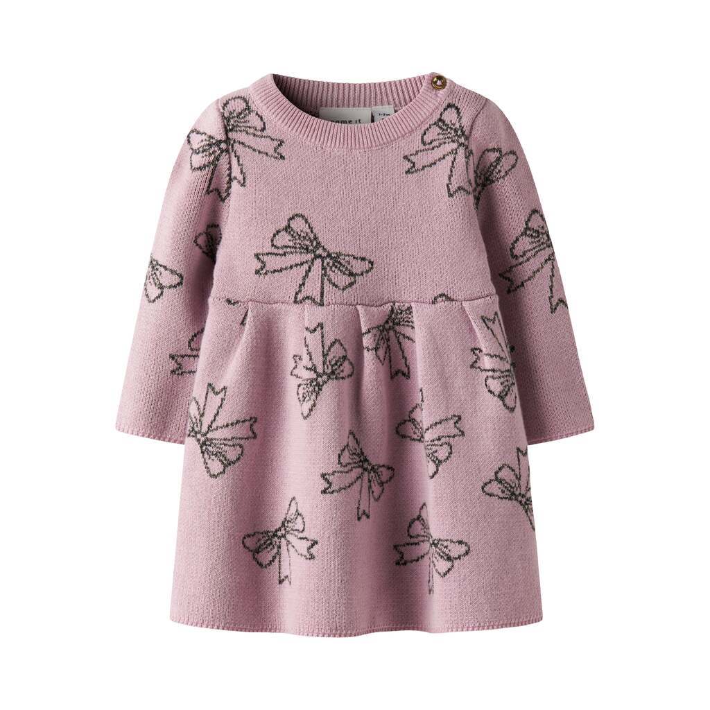 Name It Rebowie LS Knit Dress - Keepsake Lilac - 50 cm