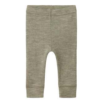 Name It Wax Wool Rib Leggings - Dried Sage - 50 cm