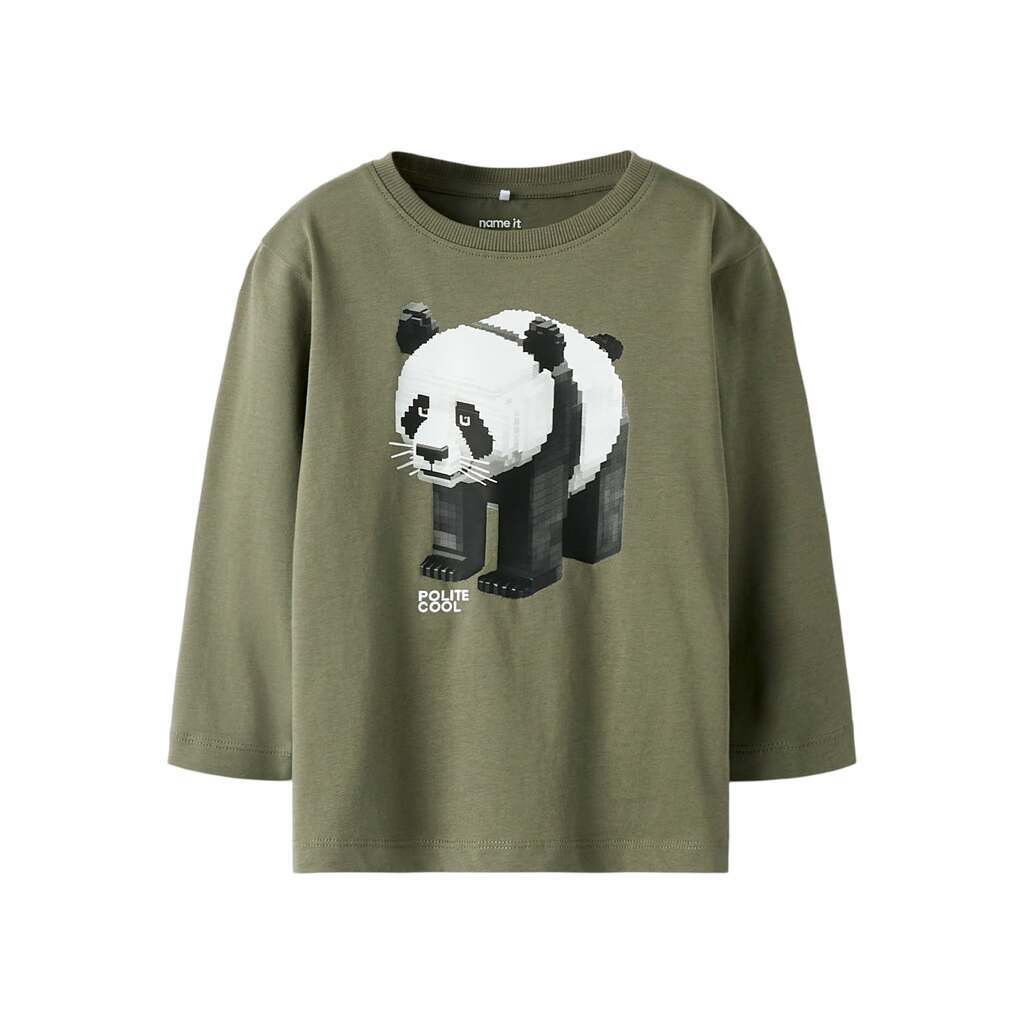 Name It Salan LS Top - Dusty Olive - 92 cm