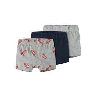 Name It Tights 3pak Grey Firetruck NOOS - Grey Melange - 86 cm