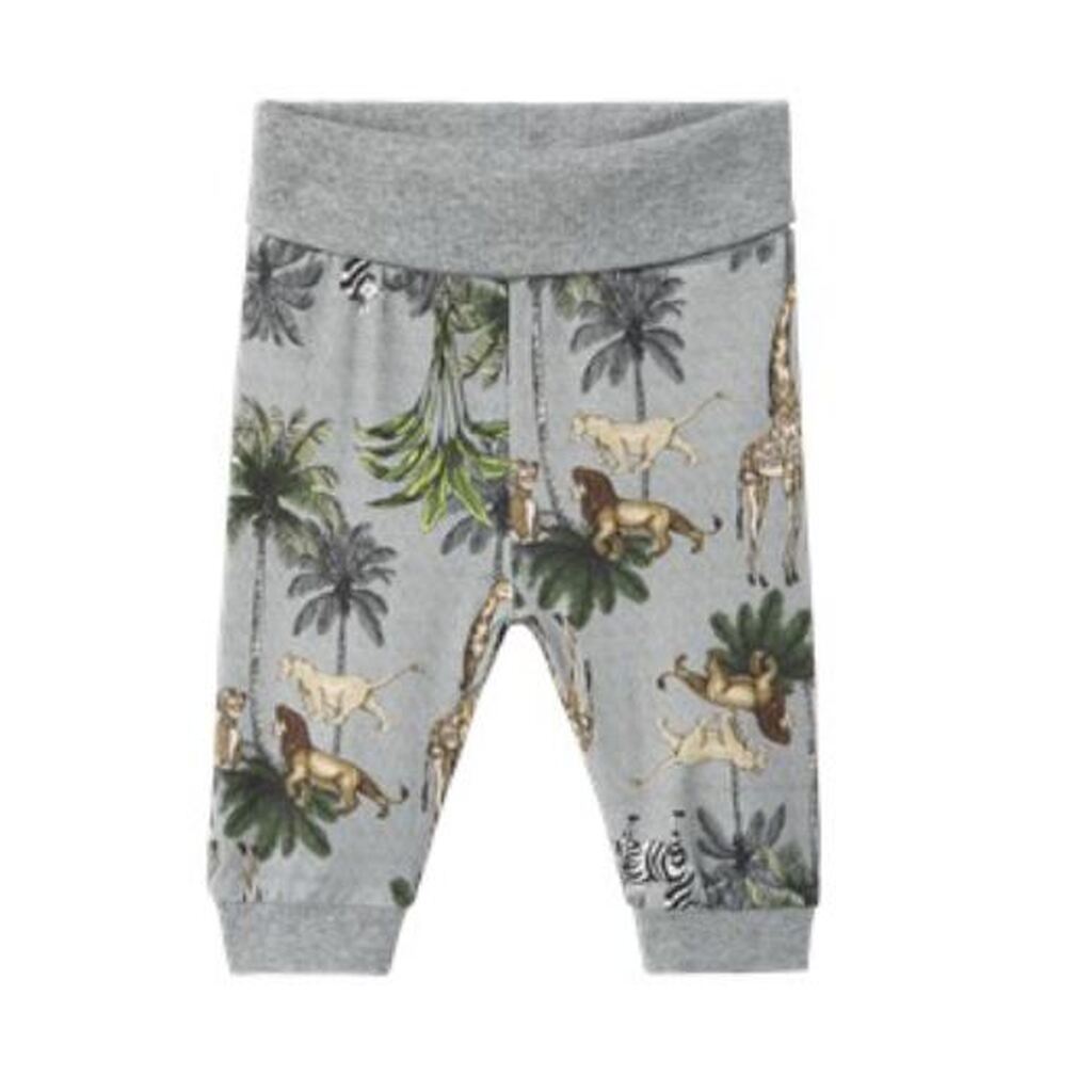 Name It Jebb Løvernes Konge Pants - Grey Melange - 50 cm