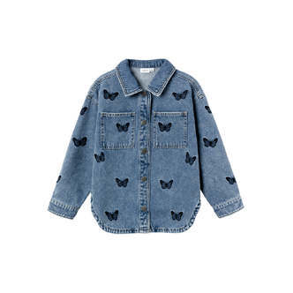Name It Felly Denim Jacket - Medium Blue Denim - 80 cm