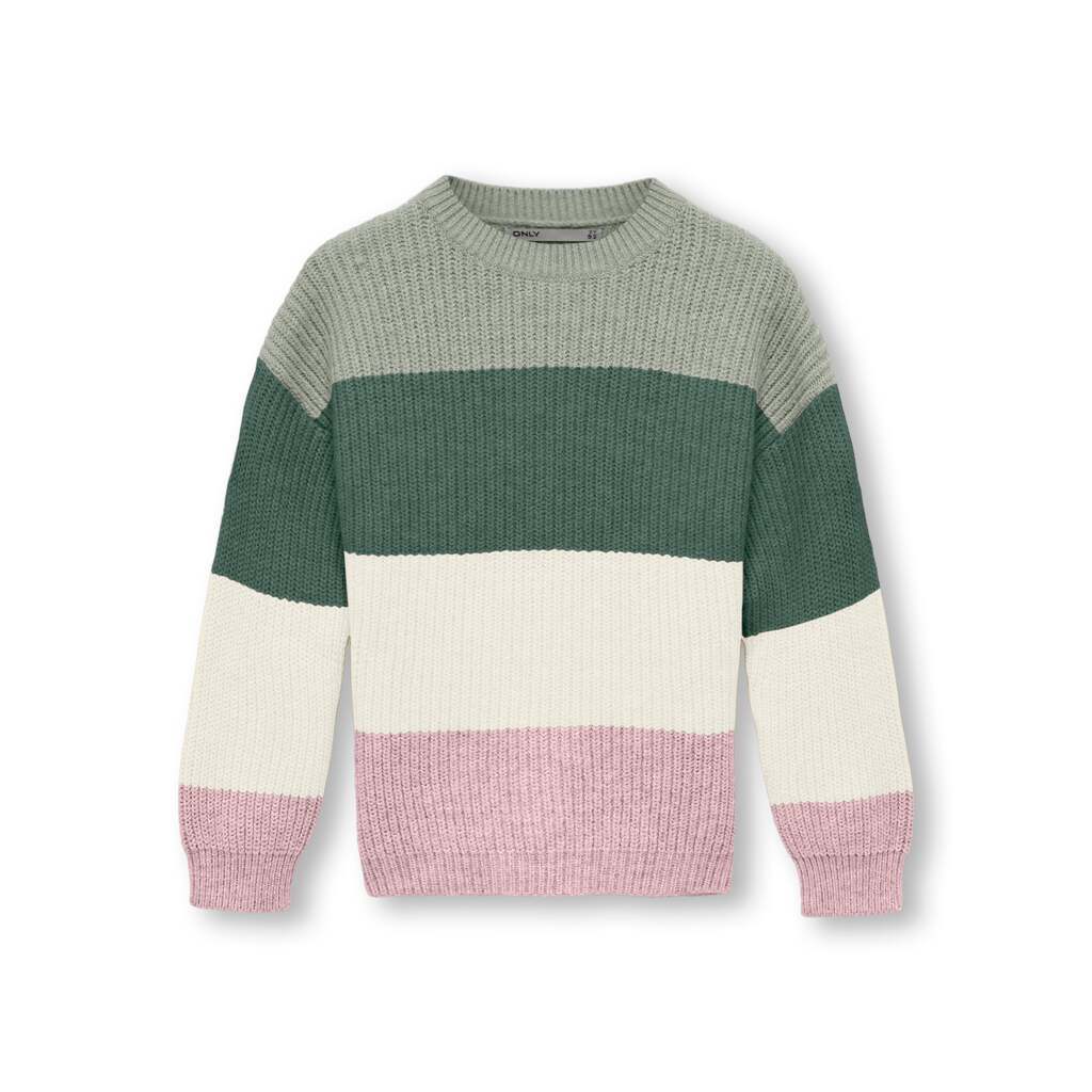 Only Mini Sandy Life Stripe Knit - Desert Sage - 92 cm