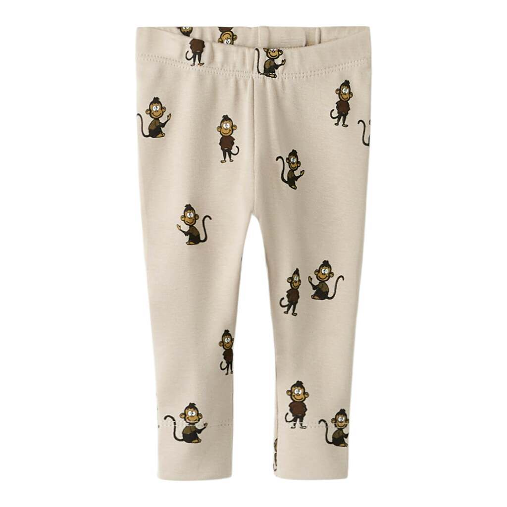 Name It Nilsson Leggings - Island Fossil - 50 cm