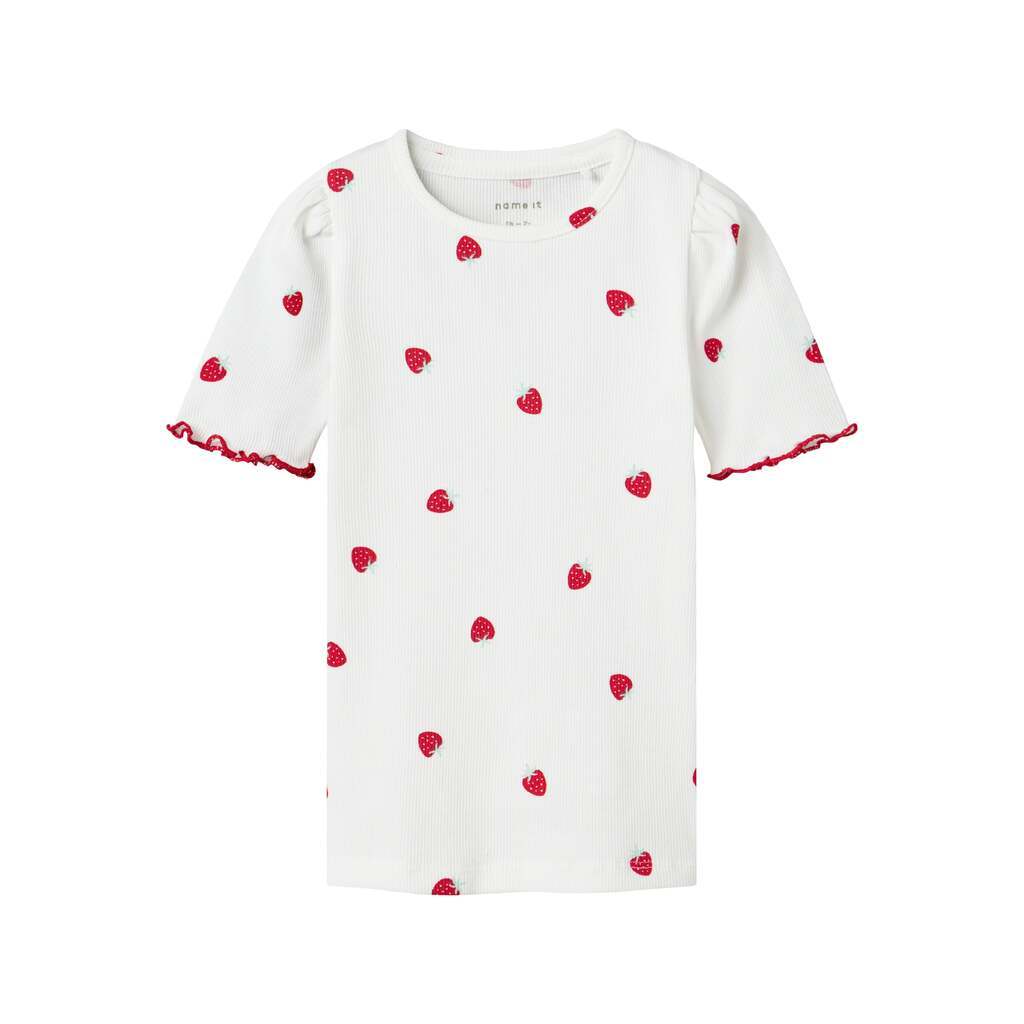 Name It Jillie SS Top - Bright White - 92 cm