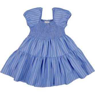 MarMar Dyman Smooth Dress - Cornflower Stripe - 92 cm / 2 år