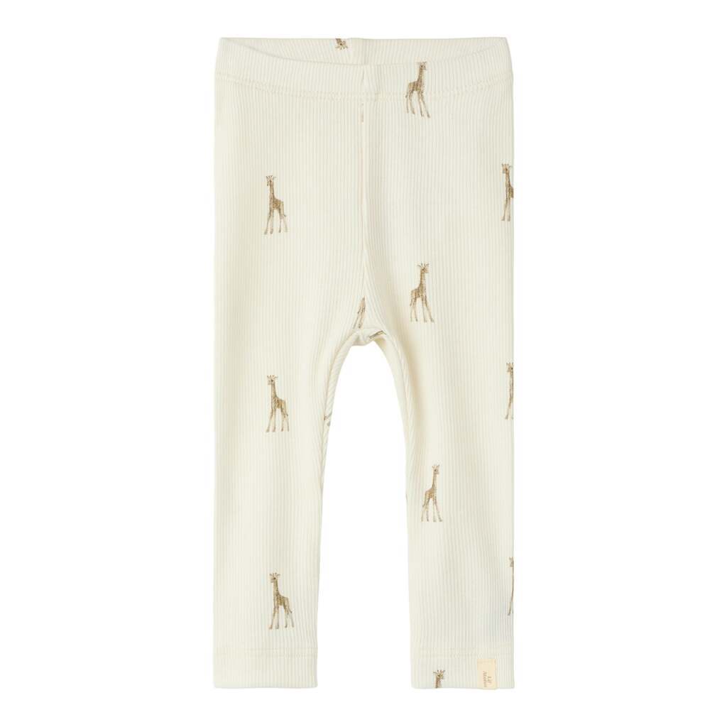 Lil Atelier Gavo - Elf Slim Leggings - Turtledove/Giraffe - 56 cm