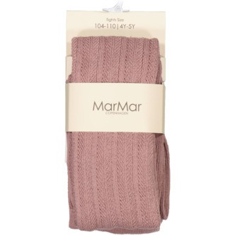MarMar Pointelle Strømpebukser - Dusty Mauve - 1-1 1/2 år