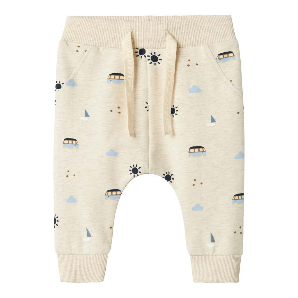 Name It Fris Light Sweatpants - Peyote Melange - 50 cm