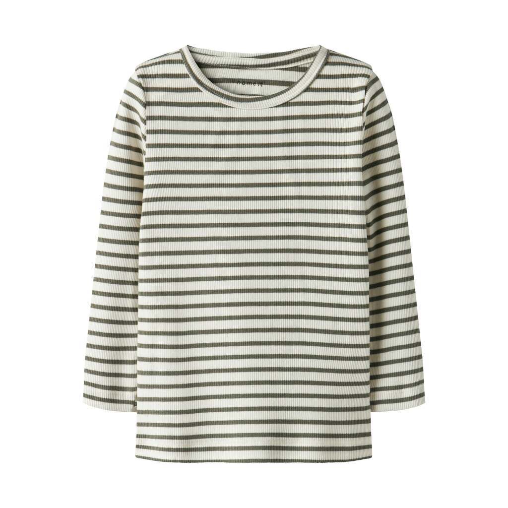 Name It Bani Ls Shirt Noos - Dusty Olive - 86 cm