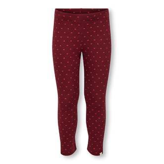 Only Mini Trinny Life Leggings - Cabernet/Hearts - 92 cm