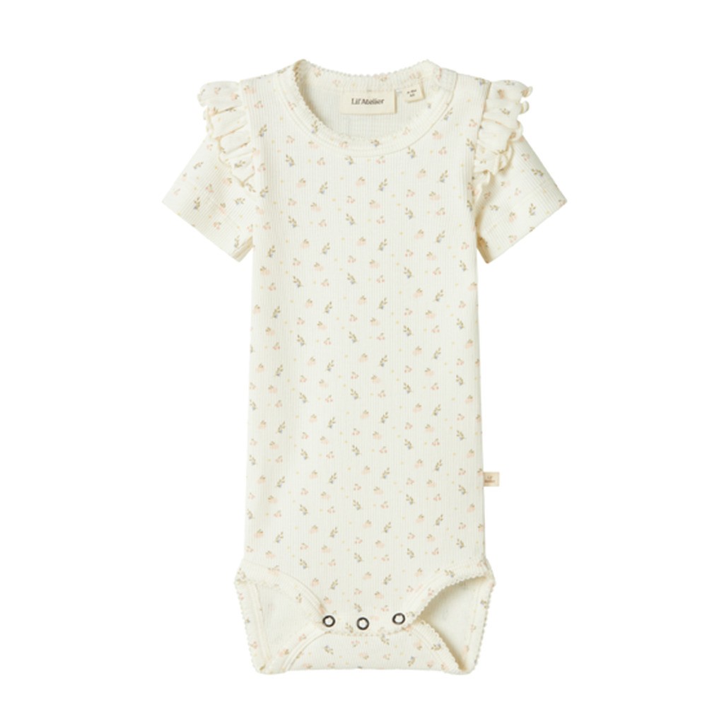 Lil Atelier Gago Kik SS Slim Body - Coconut Milk - 56 cm