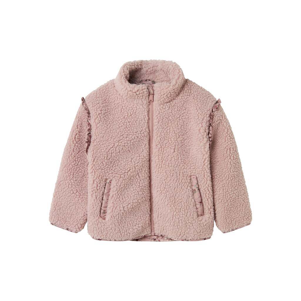 Name It Minna Teddy Jakke - Violet Ice - 86 cm