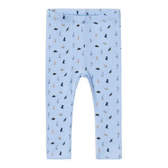 Name It Dabbu Leggings med Dino - Chambray Blue - 86 cm