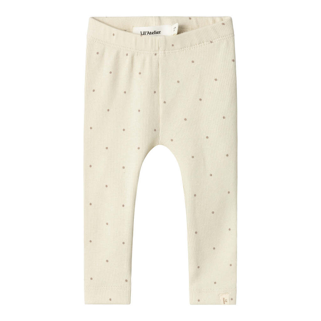 Lil Atelier Gago Kye Slim Leggings - Birch - 56 cm