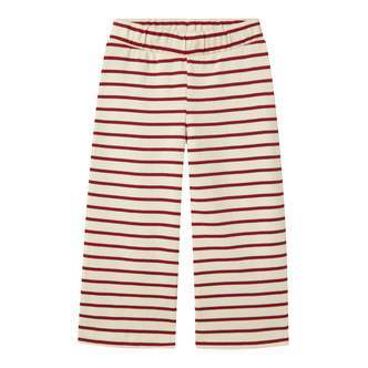 Lil Atelier Limia Wide Pants - Turtledove/Red Dahlia - 92 cm